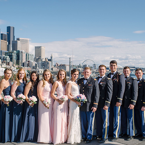 formal bridal party photo